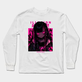 Futuristic Cyberpunk Girl Harajuku Fashion Japanese Streetwear 2 Long Sleeve T-Shirt